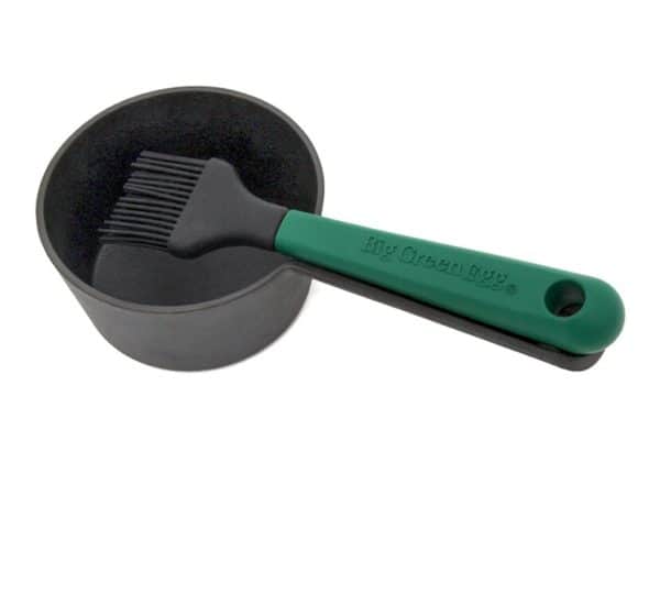 Big Green Egg - Soßentopf aus Gusseisen mit Streichpinsel