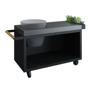 OFYR Kamado Table Black 135 PRO Concrete BGE