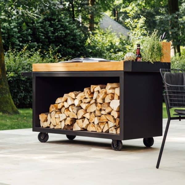 OFYR Mise en Place Table Black 135 PRO Teakholz – Bild 3