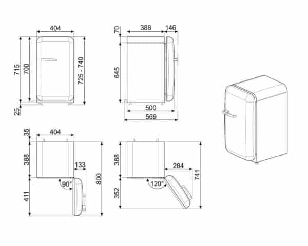 SMEG - Kühlschrank FAB5 – Bild 3