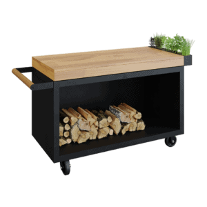OFYR Mise en Place Table Black 135 PRO Teakholz